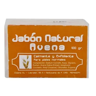 Jabon Natural de Avena 100 gr