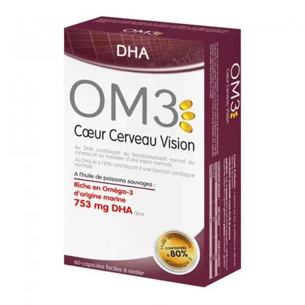 OM3 DHA - Coeur Cerveau Vision - 60 capsules