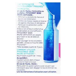 Physiomer Hygiène du Nez Nourrissons Micro-Diffusion Lot de 2 x 115ml