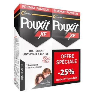 Pouxit Extra Strong Lozione anti-pidocchi e lendini per il trattamento del cuoio capelluto 2x200 ml