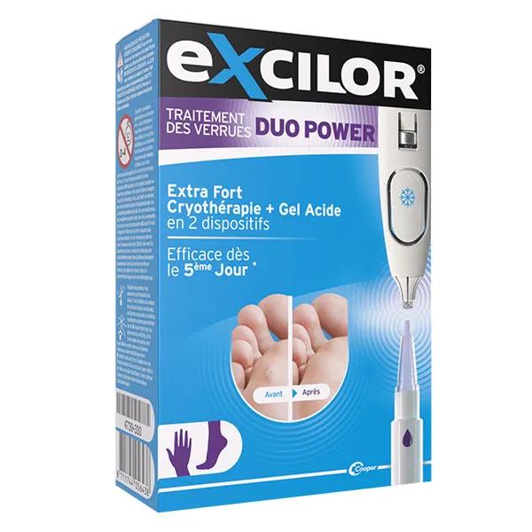 Excilor Verrues Duo Power Crioterapia y gel ácido Manos/pies Resultados 5 días