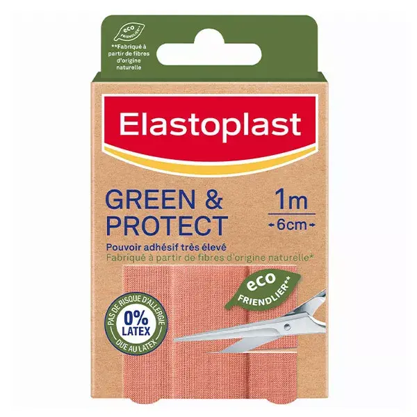 Elastoplast Green & Protect Bande à Découper Tissu 10 x 6cm