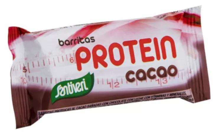 Santiveri Barras Proteicas de Cacau Banhadas em Chocolate de Leite 35 gr