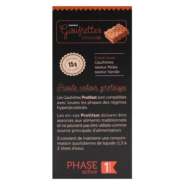 Protifast En-Cas Hyperprotéiné Gaufrettes Chocolat 8 unités