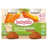 Babybio Légumes Pot Carotte Potimarron +4m Bio 2 x 130g