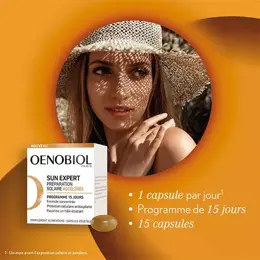 Oenobiol Sun Expert Préparation Solaire Accélérée 15 gélules