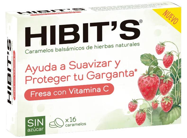 Hibit&#39;s Fragola + Vit. C Senza Zucchero 16 Caramelle