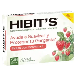 Hibit&#39;s Strawberry + Vit. C Sugar Free 16 Candies