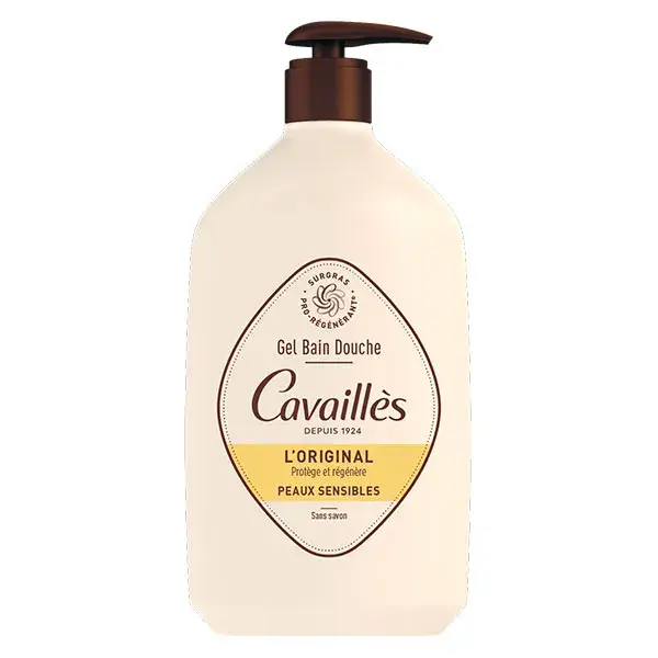 Rogé Cavaillès Gel Bain Douche Surgras L'Original 1L + Éco-Recharge 1L