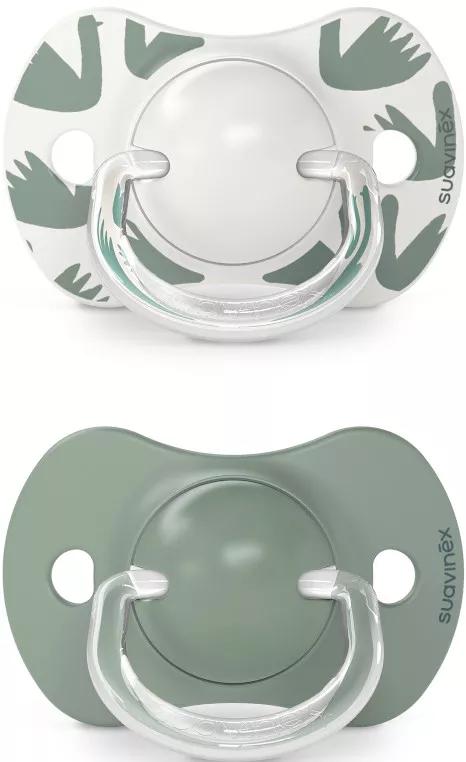 Suavinex Pacifier Physiological Teat SX Pro Silicone Walk Green 6-18m 2 units