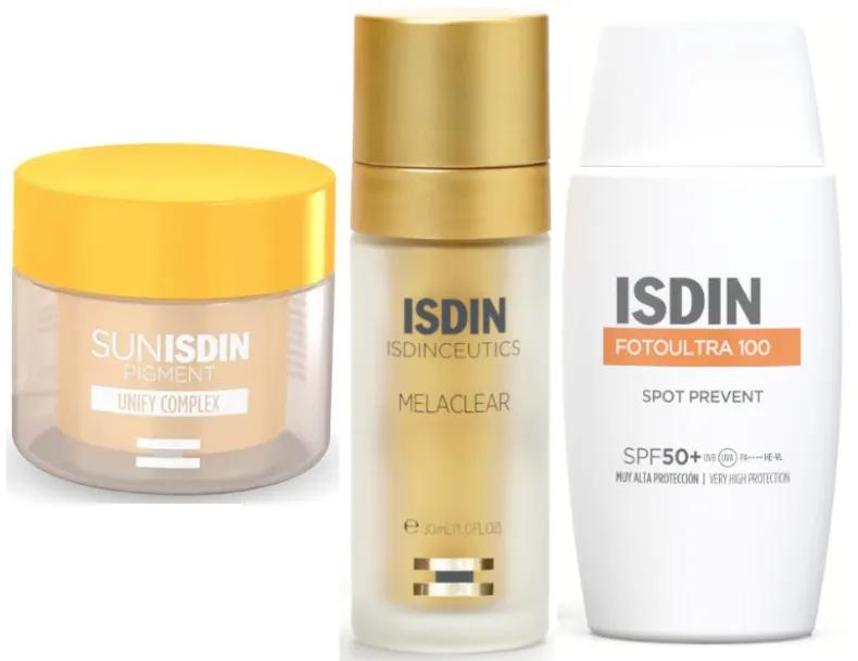 Isdin Sunisdin Pigment 30 Gélules + Fotoultra 100 Spot Prevent SPF50+ 50 ml + Melaclear 1,8% 30 ml