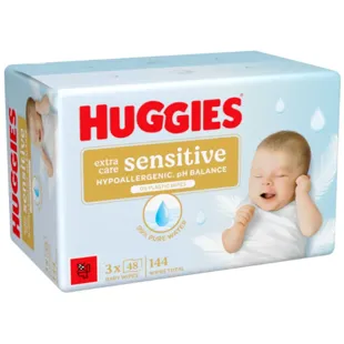 Huggies Toalhitas Húmidas Extra Care Sensitive 3x48 Unidades