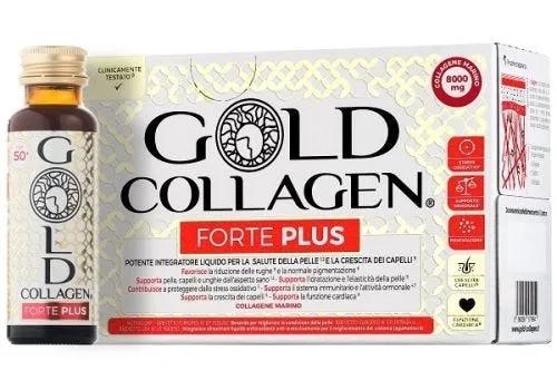 Gold Collagen Forte Plus Integratore per Pelle Unghie e Capelli 10 flaconcini