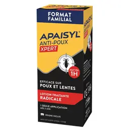 Apaisyl Xpert Poux et Lentes Lotion 200ml + Peigne