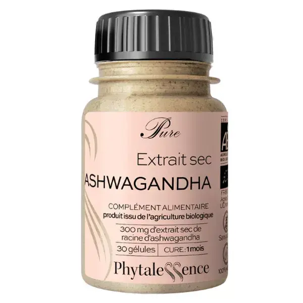 Phytalessence Pure Extrait Sec Ashwagandha Bio 30 gélules