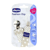 Chicco Schnullerclip mit Modeband +0m Grau