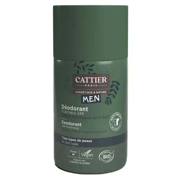 Cattier Men Organic Men's Deodorant Roll-On 50ml