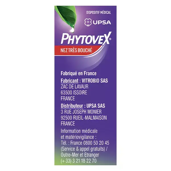 UPSA Phytovex Nez Très Bouché Spray Nasal 15ml