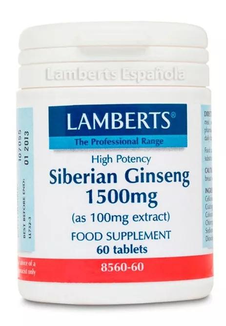 Lamberts Ginseng Siberiano 1500mg 60 Comprimidos