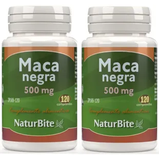 NaturBite Black Maca 500mg 2x120 Tablets
