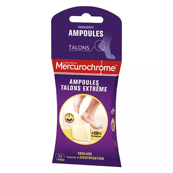 Apósitos Mercurochrome Extreme para ampollas en el talón, 4 unidades