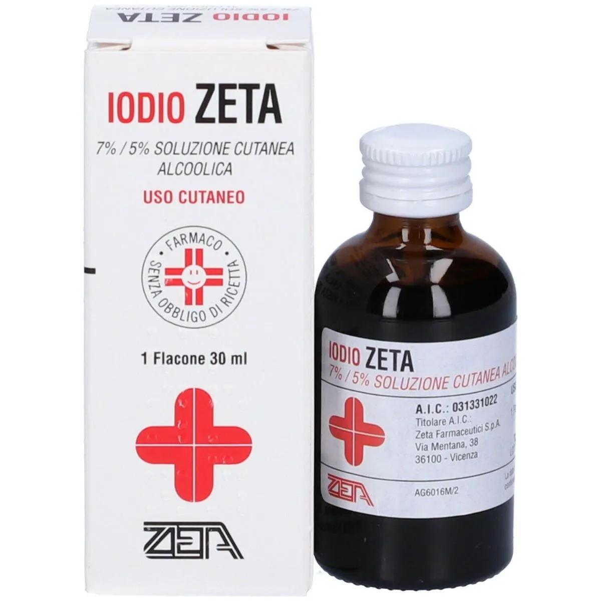 Iodio Zeta 7%-5% Soluzione Cutanea Alcoolica 30 ml