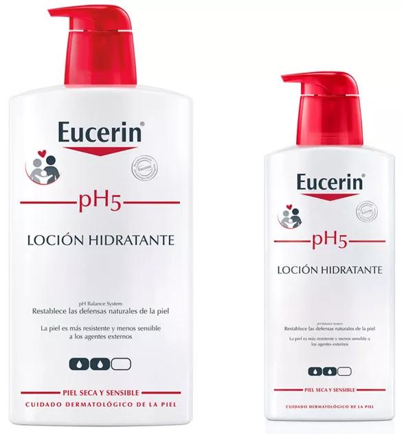 Eucerin pH5 Körperlotion für sensible Haut 1 Liter + 400 ml