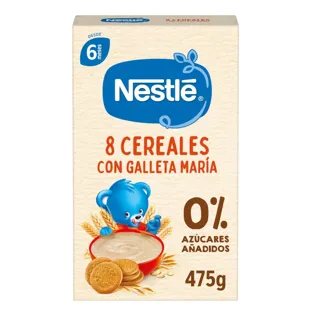 Nestlé 8 Cereal Porridge with Maria Cookies +6m 475 gr