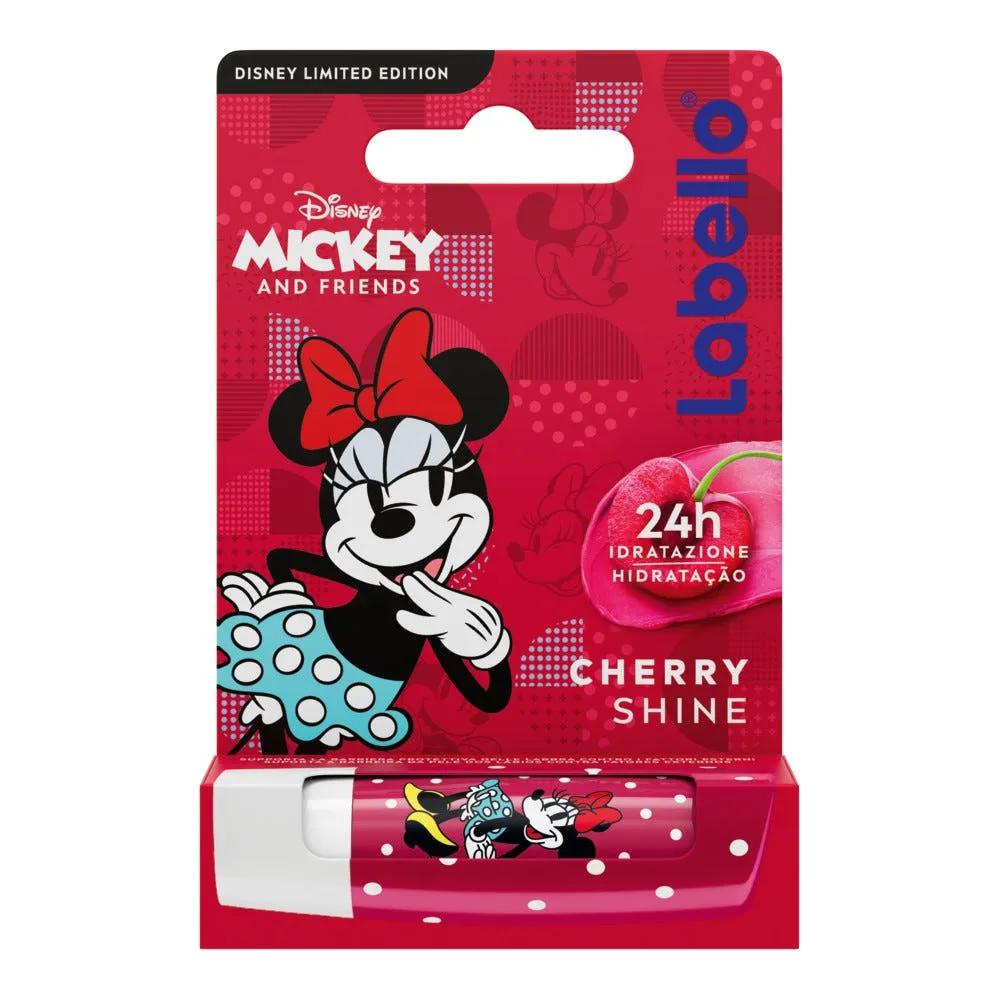 Labello Cherry Shine Disney Limited Edition Minnie Mouse Burrocacao Labbra Colorato Bambini 4.8 g