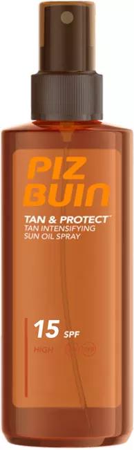 Piz Buin Tan & Protéger Gaz de Pétrole Spray Autobronzant SPF15 150 ml