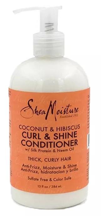 Shea Moisture Coconut & Hibiscus Curl & Shine Condicionador 384 ml
