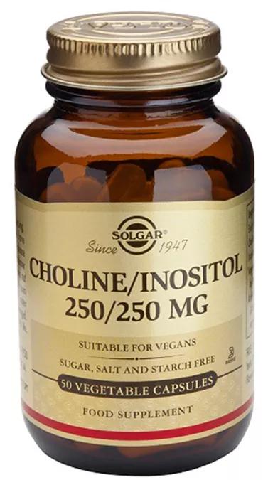 Solgar Colina/Inositol 250/250 mg 50 Comprimidos