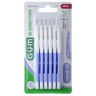 Gum Bi-Direction XS Interdental Brush 0.6 mm 2014 6 Units