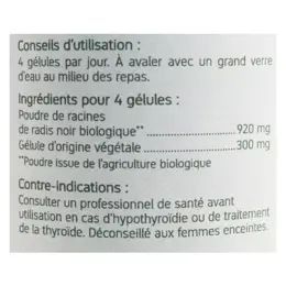 Nat & Form Bio Radis Noir 200 gélules végétales