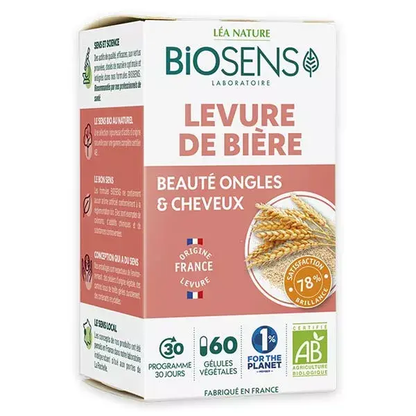 Biosens Levure de Bière Bio 60 gélules végétales