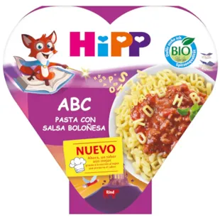 HiPP ABC Alphabet Pasta with Bolognese Sauce +1 Year BIO 250 gr