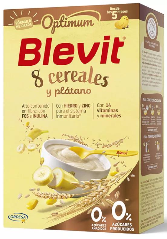 Blevit Optimum Papilla 8 Cereales y Plátano +5m 250 gr