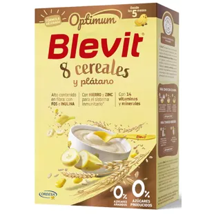 Blevit Mingau Optimum 8 Cereais e Banana +5m 250 gr