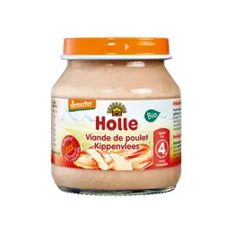 Holle Petit Pot Viande de Poulet Bio +4m 125g