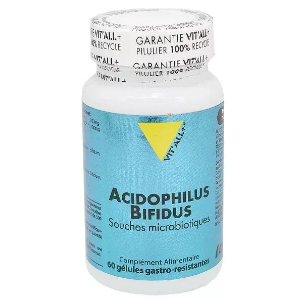 Vit'all+ Acidophilus Bifidus 60 gélules gastro-résistantes