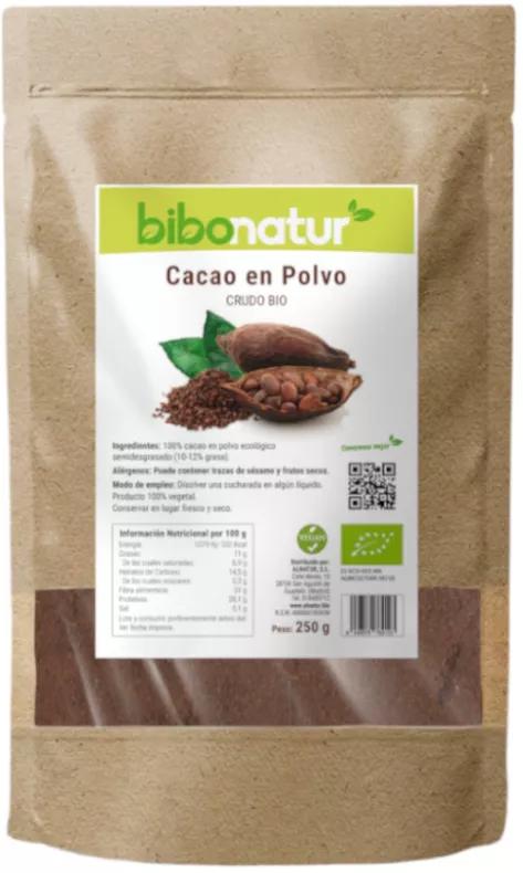 Bibonatur Cacau em Pó Cru Biológico 250 gr