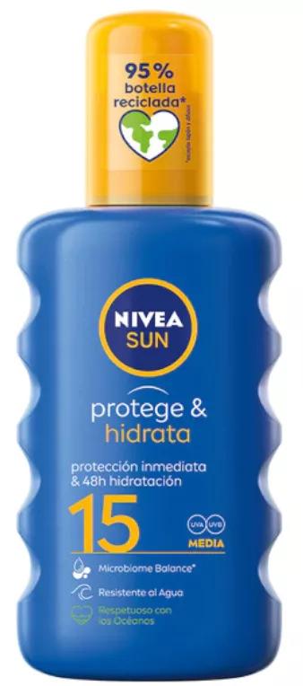 Zonnespray Beschermt en hydrateert SPF15 Nivea Sun 200ml