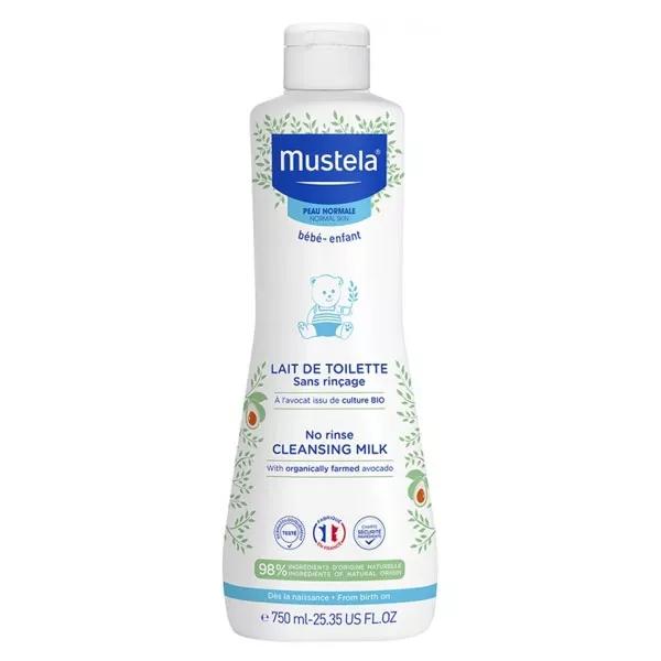 Mustela Leche de Baño Piel Seca Sin Aclarado 750ml
