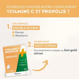 Vitavea Vitamine C + Propolis Résistance 24 comprimés à croquer