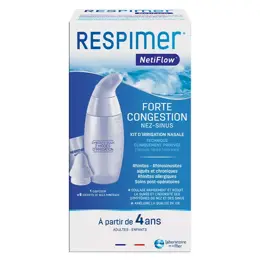 Respimer NetiFlow Kit d'Irrigation Nasale Dispositif + 6 sachets | Pas cher