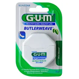 Gum Fil Dentaire ButlerWeave Ciré Menthe 