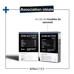 Aragan - Synactifs - Zenactifs® - Anti Stress - Rhodiola, Mélisse - 30 gélules