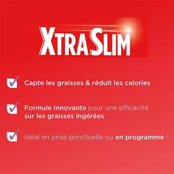 Forté Pharma Xtraslim Capteur 3en1 Capteur de Graisse et de Sucre 60 gélules