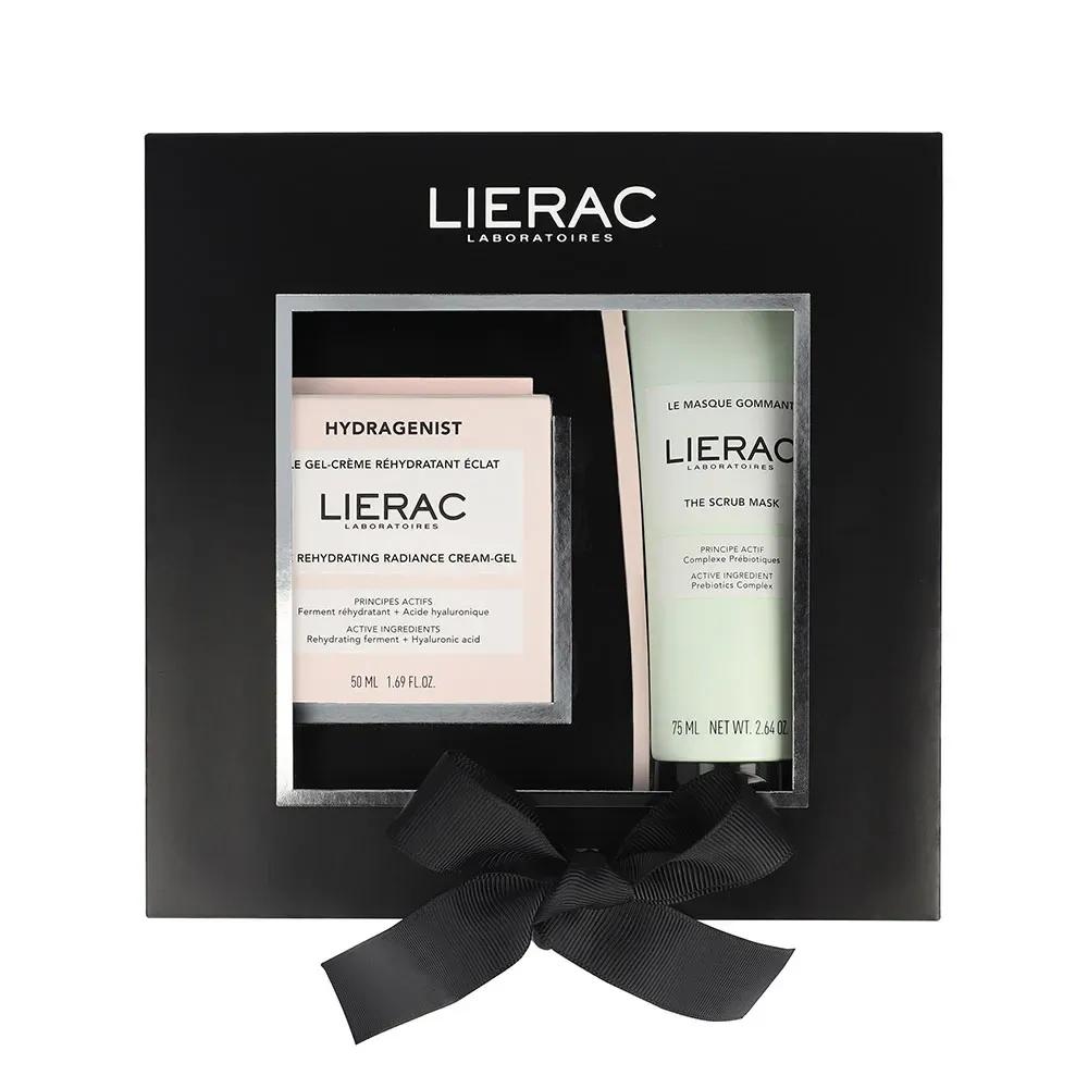 Lierac Hydragenist Cofanetto Gel-Crema Idratante Illuminante 50ml + Maschera Esfolianti 75ml