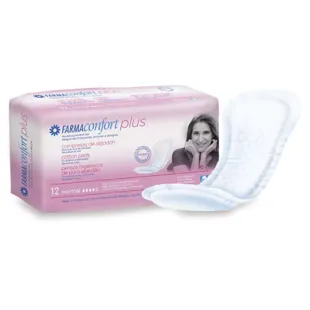 Farmaconfort Plus Almofadas de Algodão para Incontinência Normal 12 Unidades